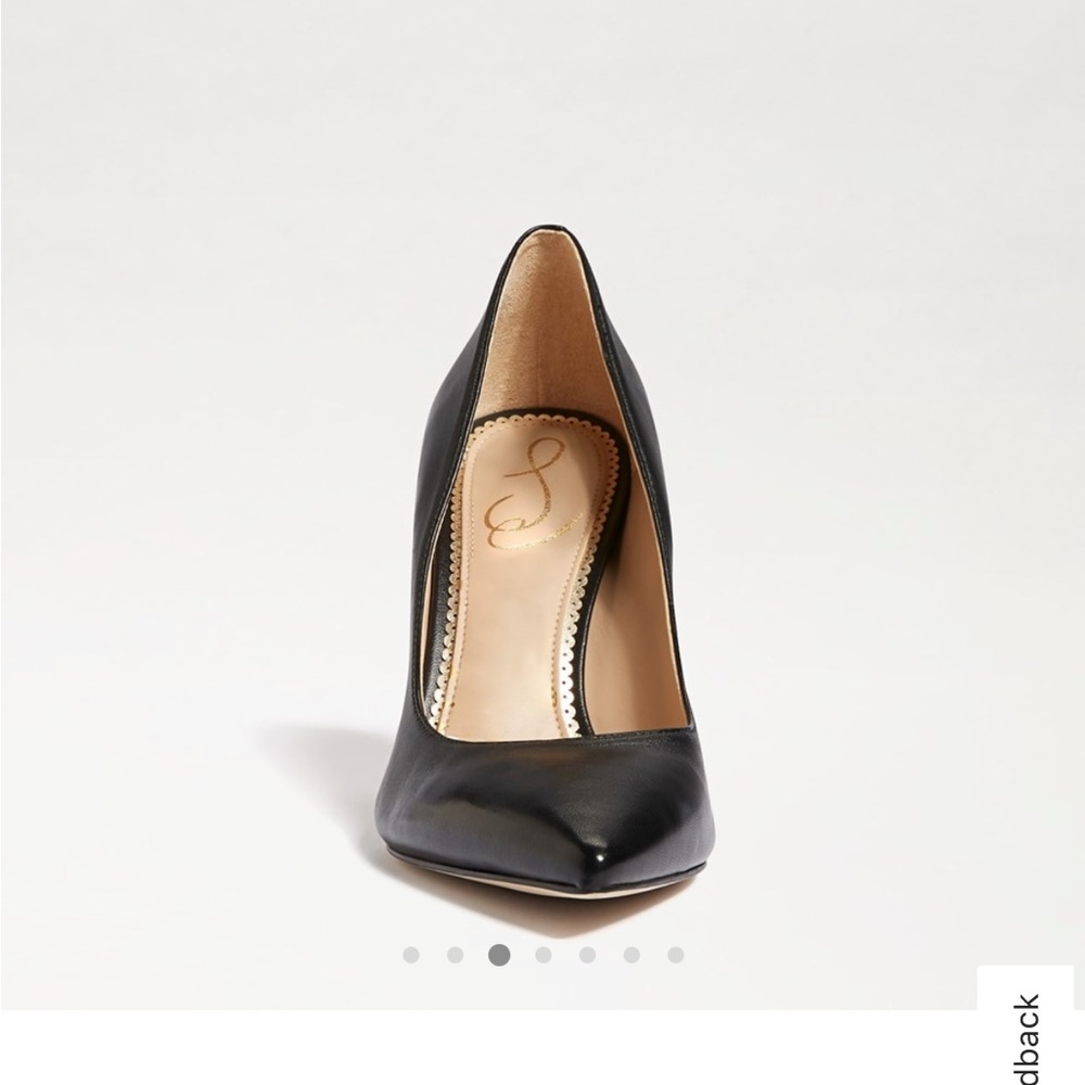 Sam Edelman black leather Pointed Toe Pump size 9